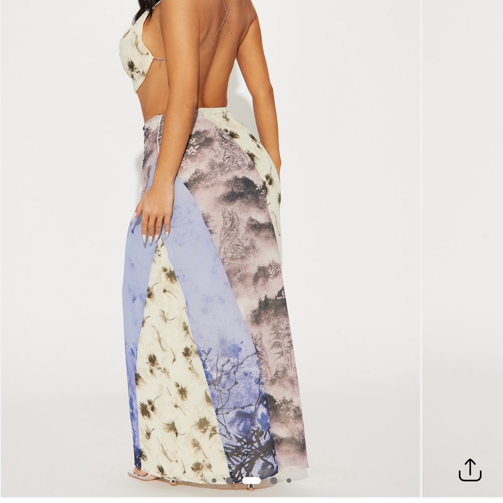 Floral Multi-Color Skirt Set - Picture 3 of 7